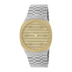 Elegante reloj suizo bicolor