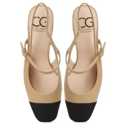 Elegantes Slingback Block Heels Pumps