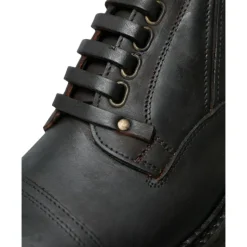 Elegantes Zapatos Derby de Cuero para Hombre