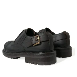 Elegantes Zapatos Derby de Cuero para Hombre