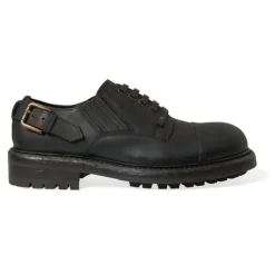 Elegantes Zapatos Derby de Cuero para Hombre