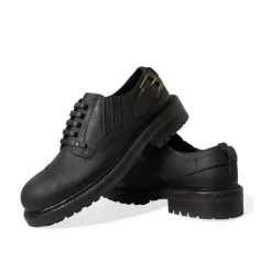 Elegantes Zapatos Derby de Cuero para Hombre