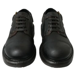 Elegantes Zapatos Derby de Cuero para Hombre