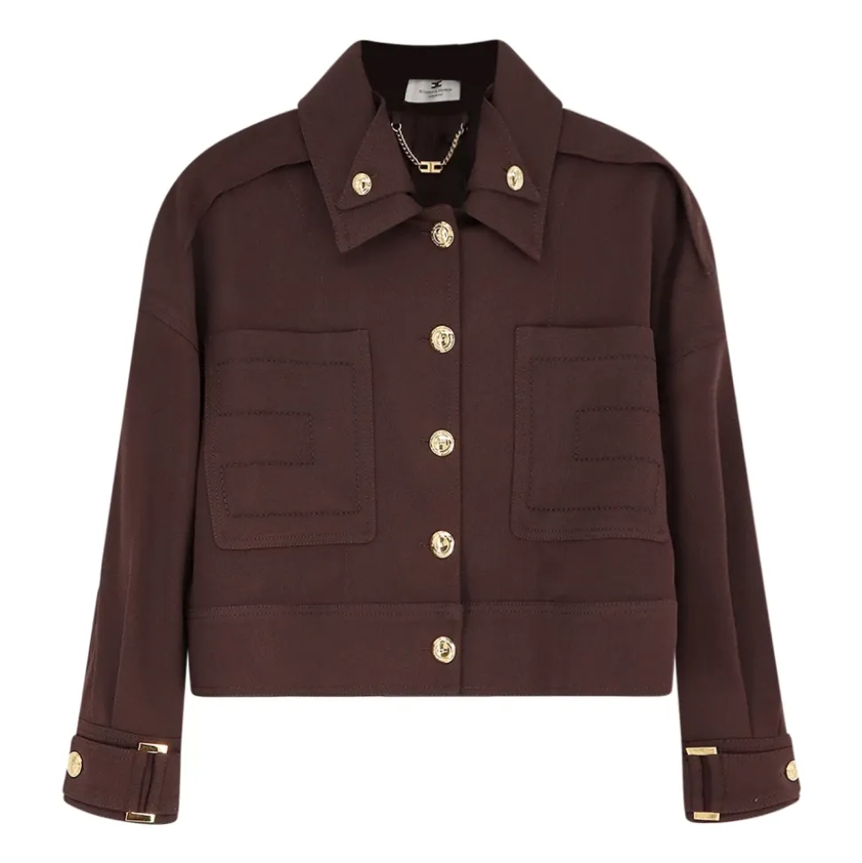 Elisabetta Franchi Jackets Marrón