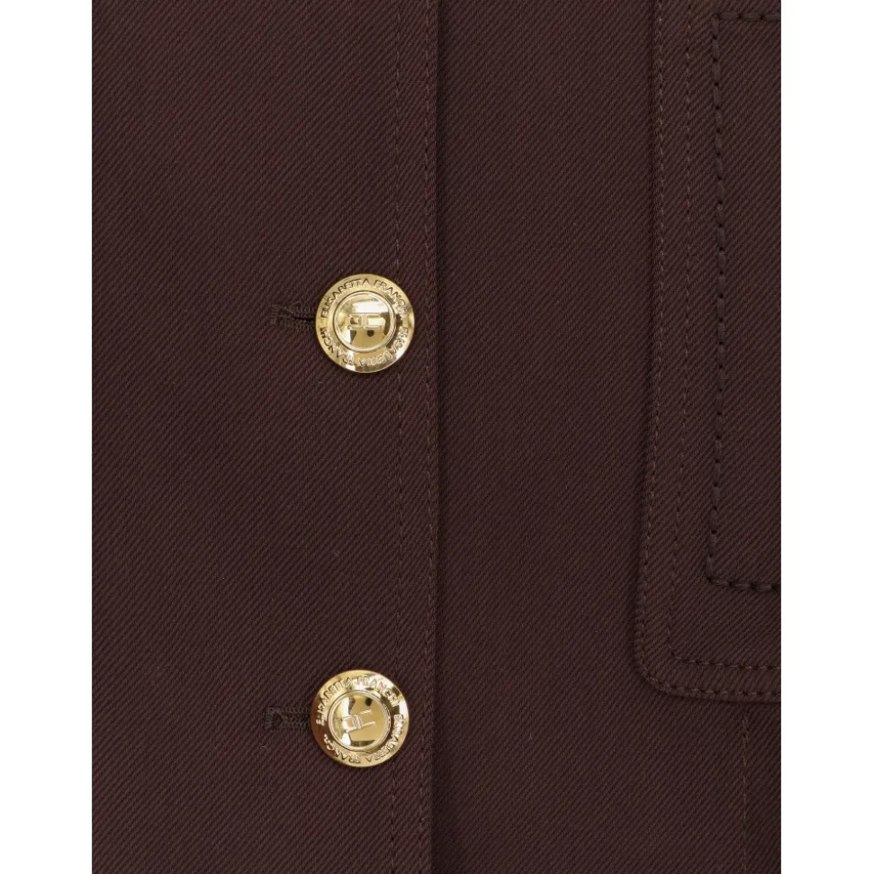 Elisabetta Franchi Jackets Marrón