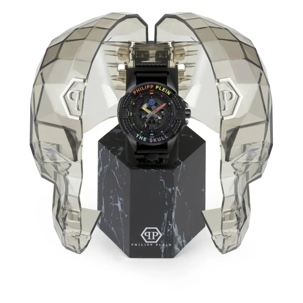 El Reloj $kull Titan Crystal Rainbow de Philipp Plein