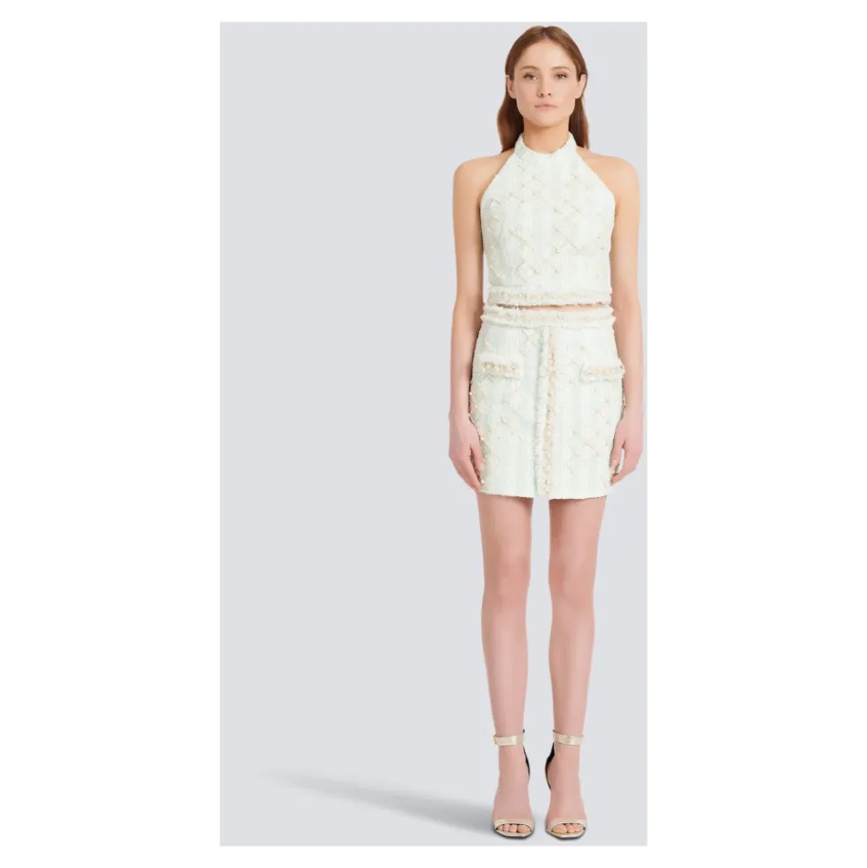 Falda Corta de Tweed