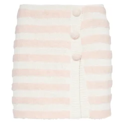 Falda Corta de Tweed a Rayas