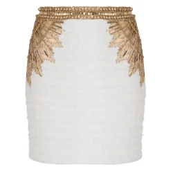 Falda de Tweed Bordada