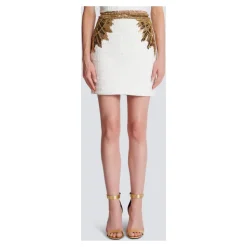 Falda de Tweed Bordada