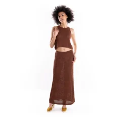 Falda Larga de Crochet