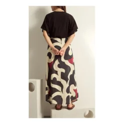 Falda larga estilo pareo MARE DI LATTE