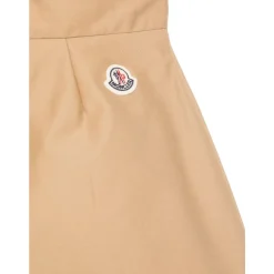 Falda plisada de gabardina de algodón