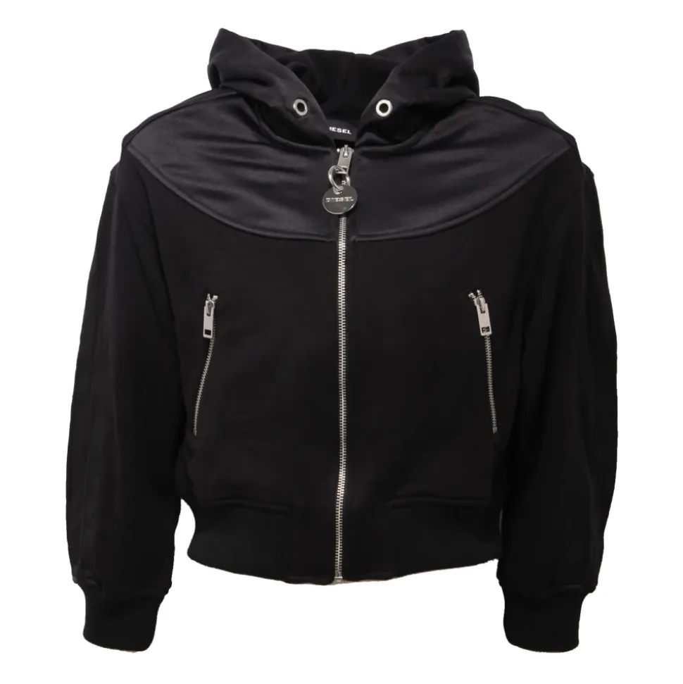Felpa Full Zip Cotton Sweater