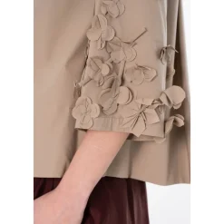 Flower Applique Oversize Tee