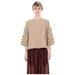 Flower Applique Oversize Tee