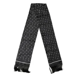 Foulard de Seda con Estampado de Lunares