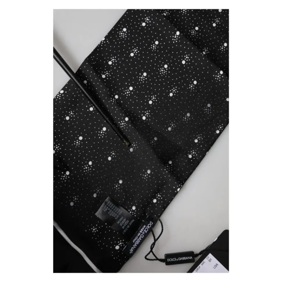 Foulard de Seda con Estampado de Lunares