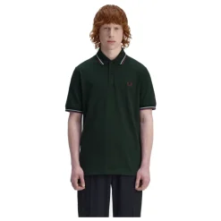Fred Perry Reissues Original Twin Tipped Polo Night Green / Ice / Oxblood