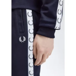 Fred Perry Taped Track Pant Carbon Blue