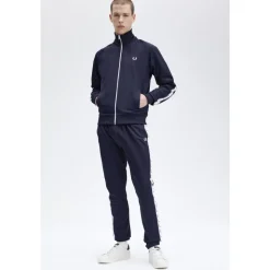 Fred Perry Taped Track Pant Carbon Blue