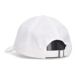 Gorra blanca con visera curva y parche Dunk