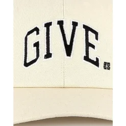 Gorra Blanca de Algodón con Logo Bordado
