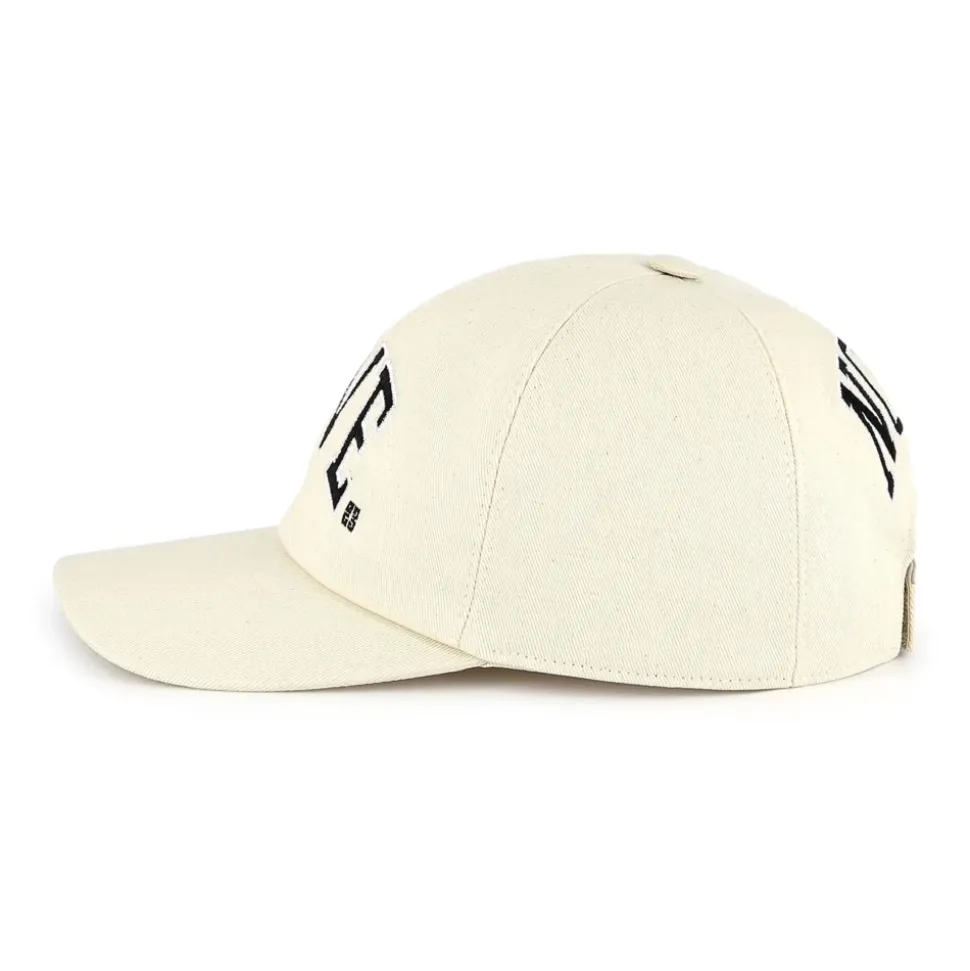 Gorra Blanca de Algodón con Logo Bordado