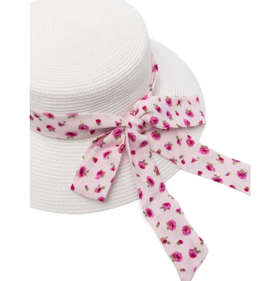 Gorra de ala ancha con corona plana