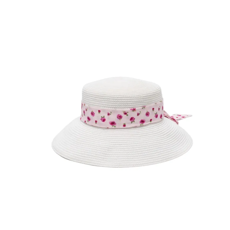 Gorra de ala ancha con corona plana