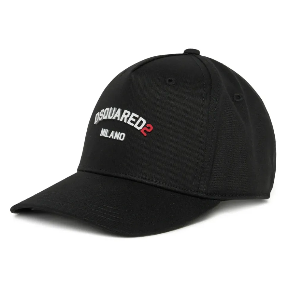 Gorra de béisbol ajustable con estampado de logo y bordado trasero