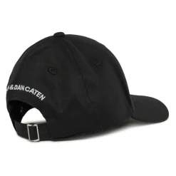 Gorra de béisbol ajustable con estampado de logo y bordado trasero