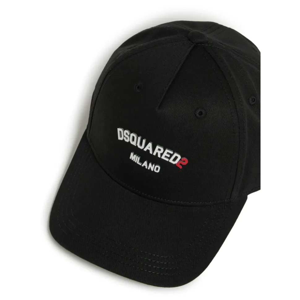Gorra de béisbol ajustable con estampado de logo y bordado trasero