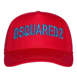 Gorra de béisbol roja para niños con logo