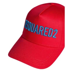 Gorra de béisbol roja para niños con logo