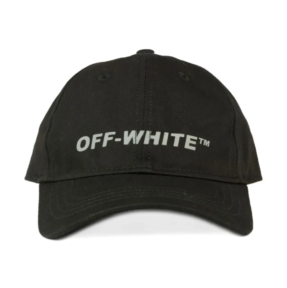 Gorra Negra de Algodón con Logo Bordado