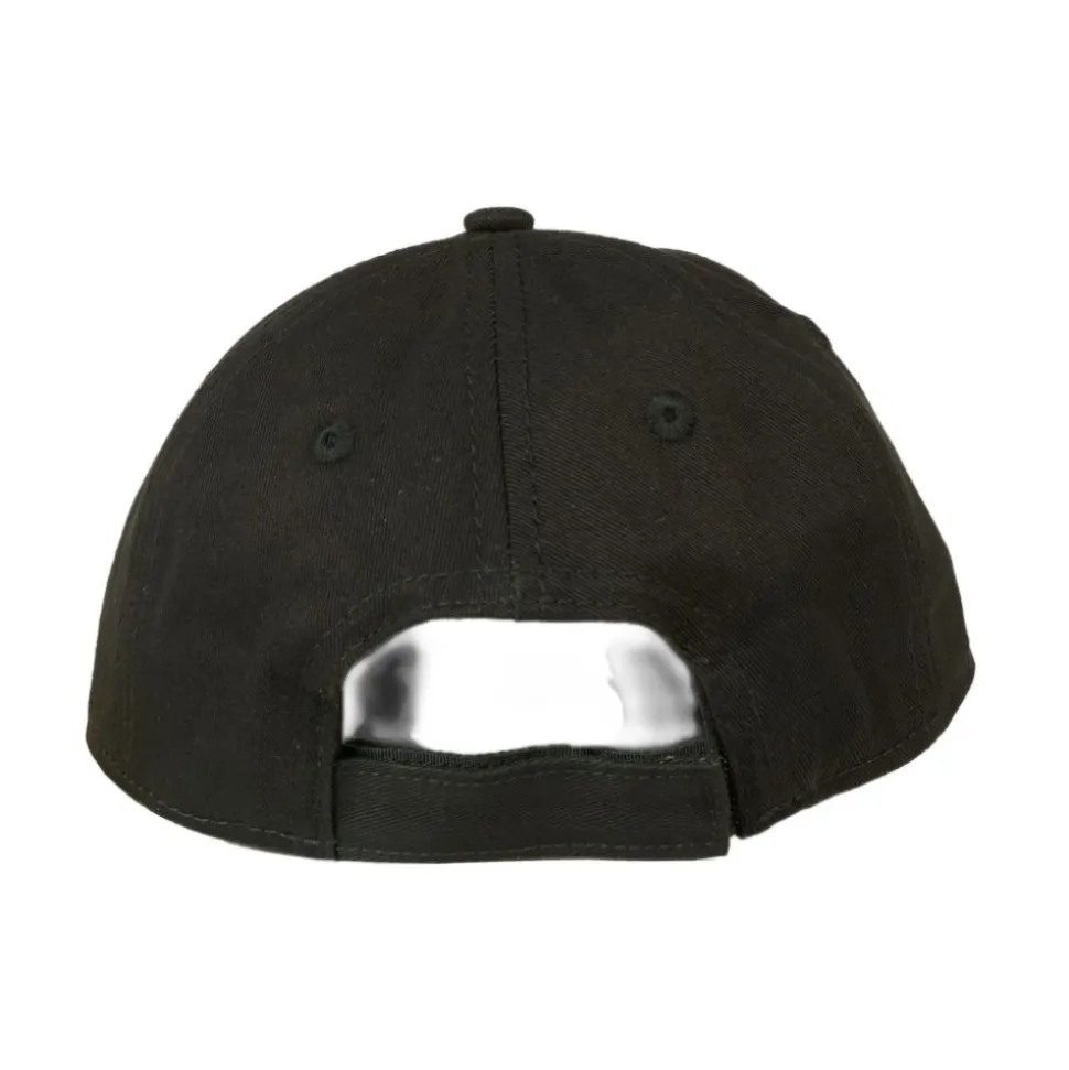 Gorra Negra de Algodón con Logo Bordado