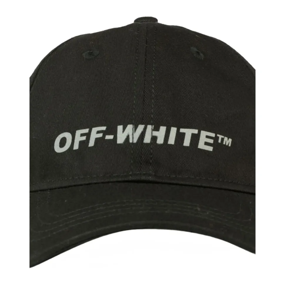 Gorra Negra de Algodón con Logo Bordado