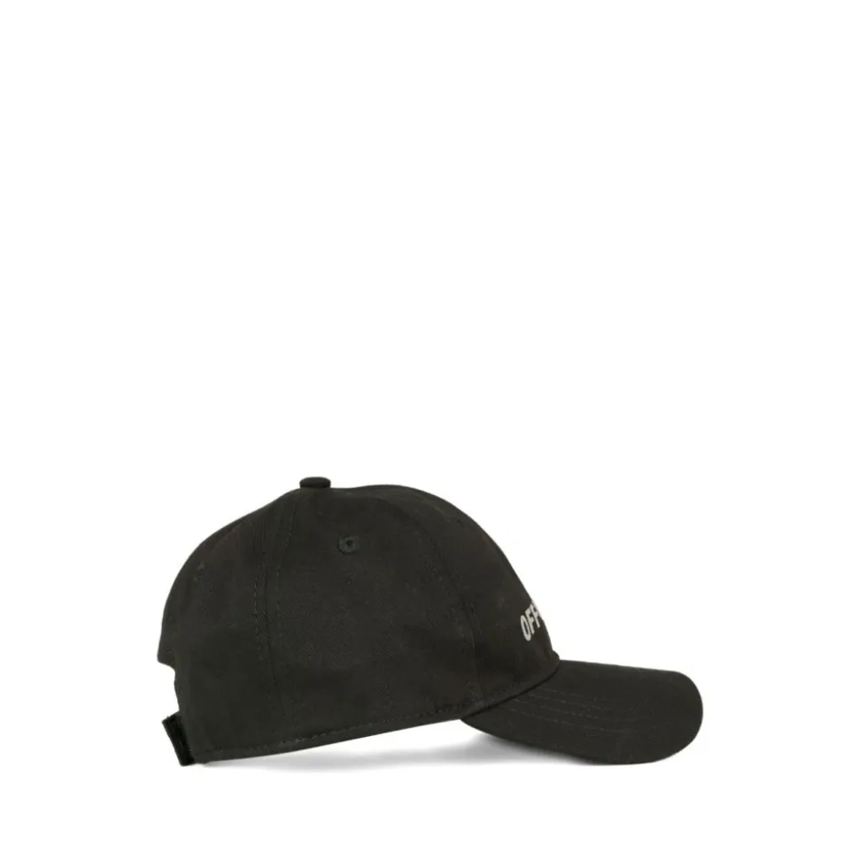 Gorra Negra de Algodón con Logo Bordado