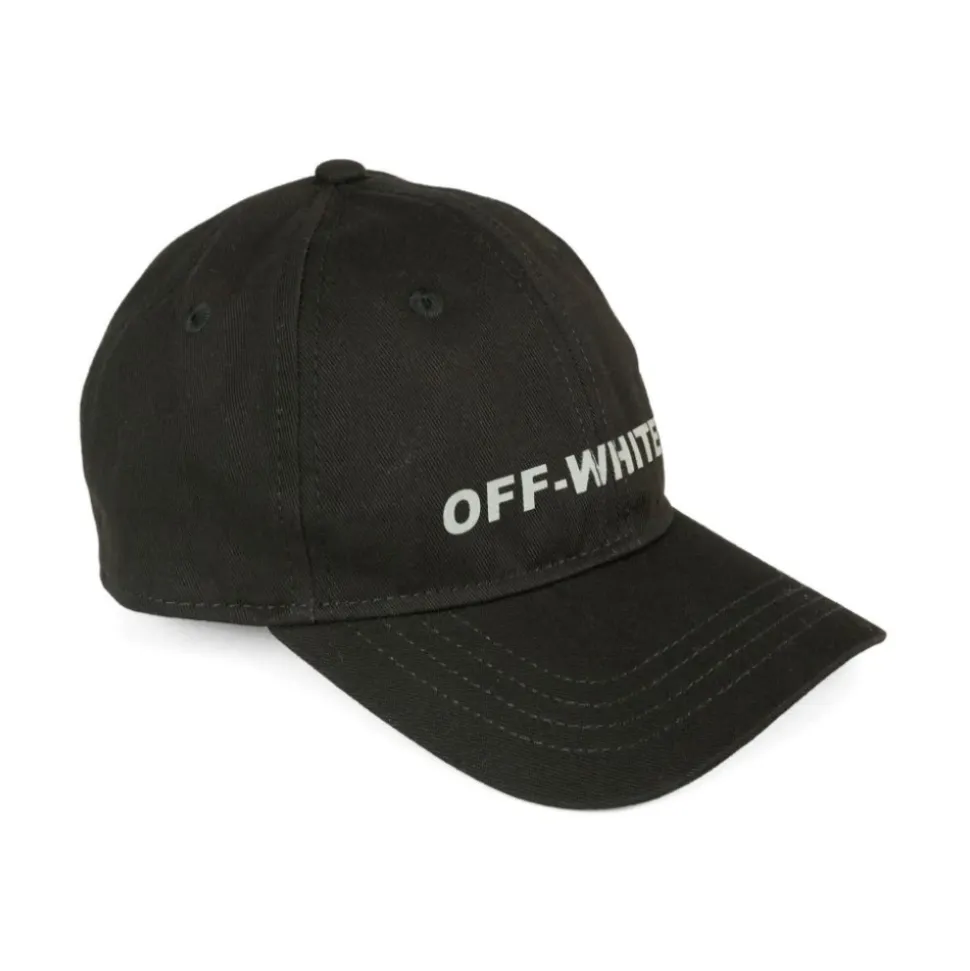 Gorra Negra de Algodón con Logo Bordado