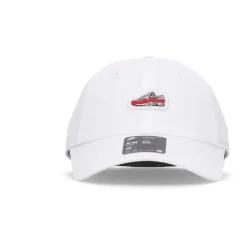 Gorra visera curva blanca aire no estructurado