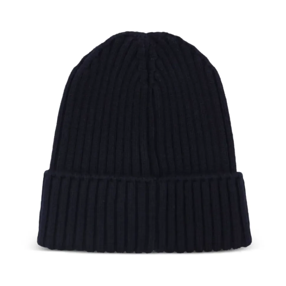 Gorro de Lana Acanalado con Logo