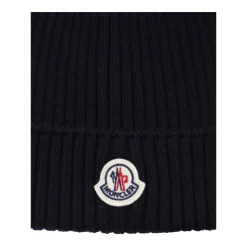Gorro de Lana Acanalado con Logo