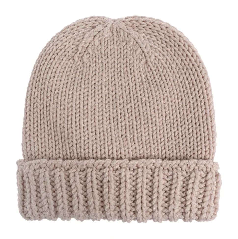 Gorro de lana con parche del logo