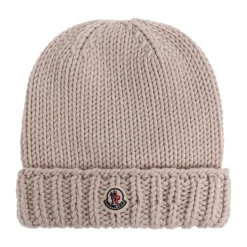 Gorro de lana con parche del logo