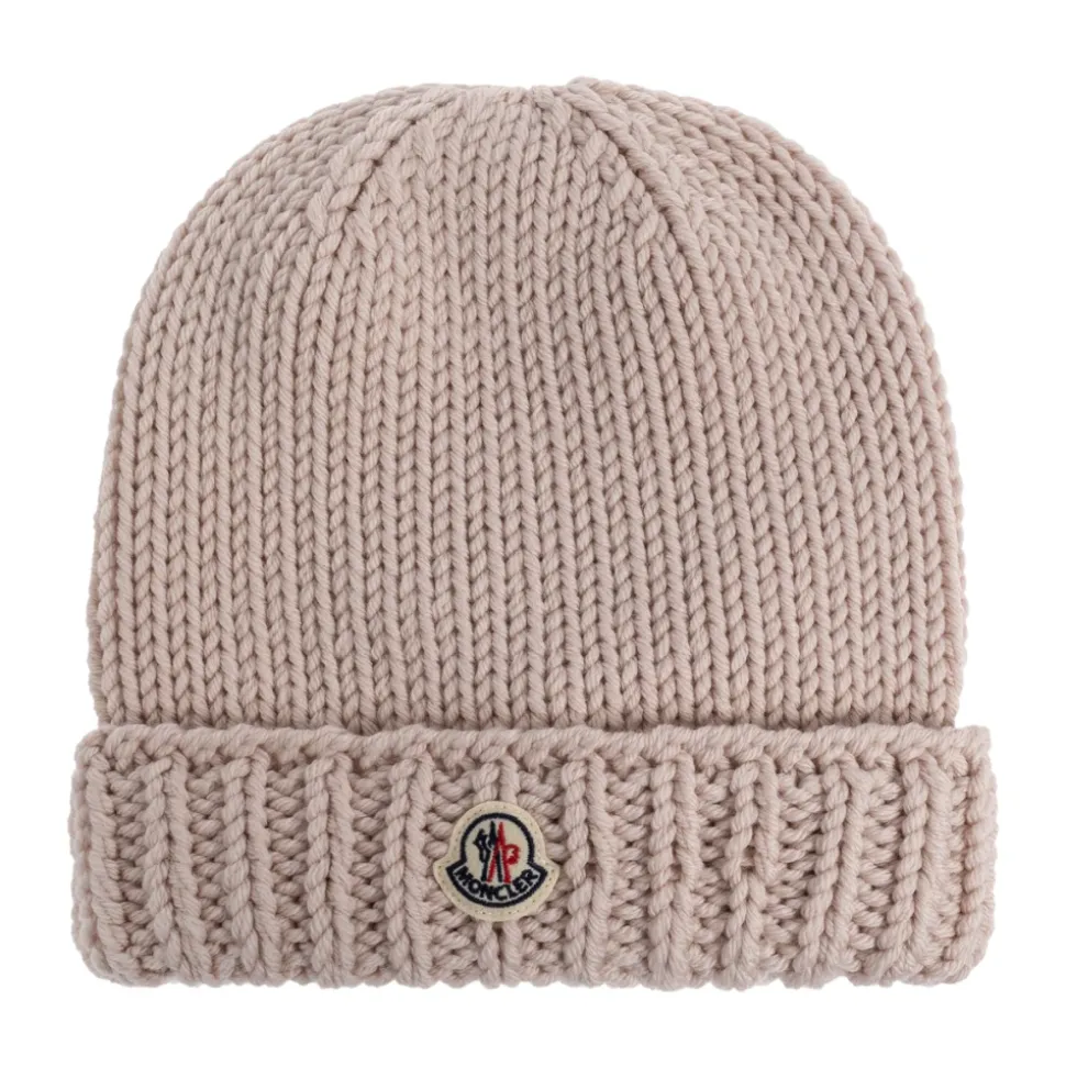Gorro de lana con parche del logo