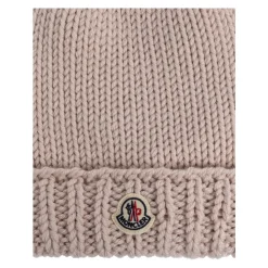 Gorro de lana con parche del logo