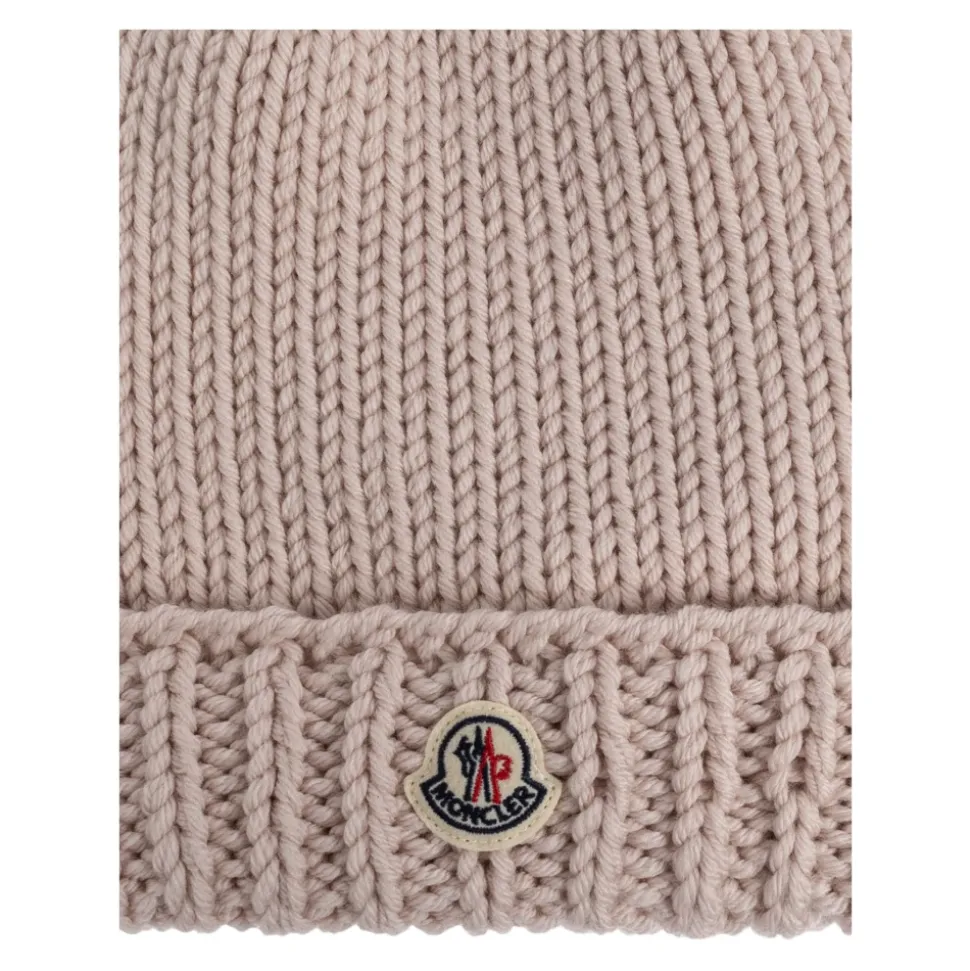 Gorro de lana con parche del logo