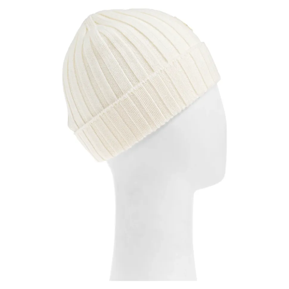 Gorro de lana con parche de logo