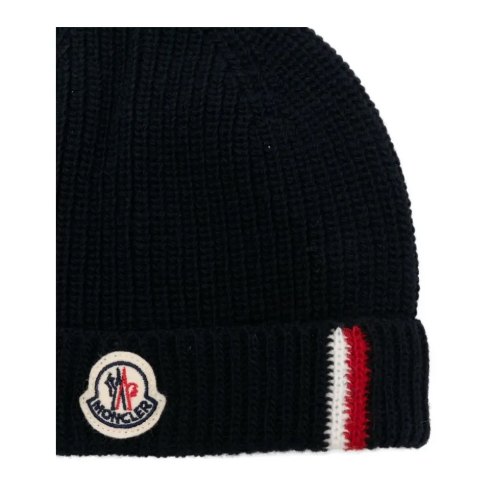 Gorro de punto acanalado